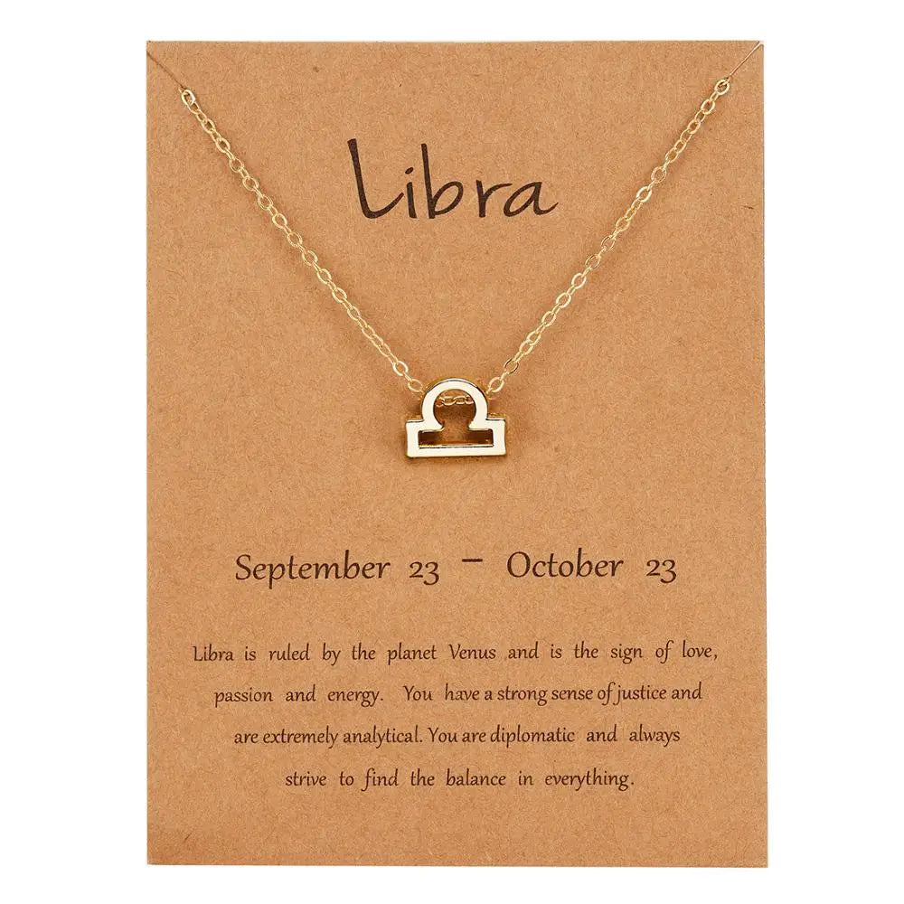 The Celestial Sign — Zodiac Constellation Necklace