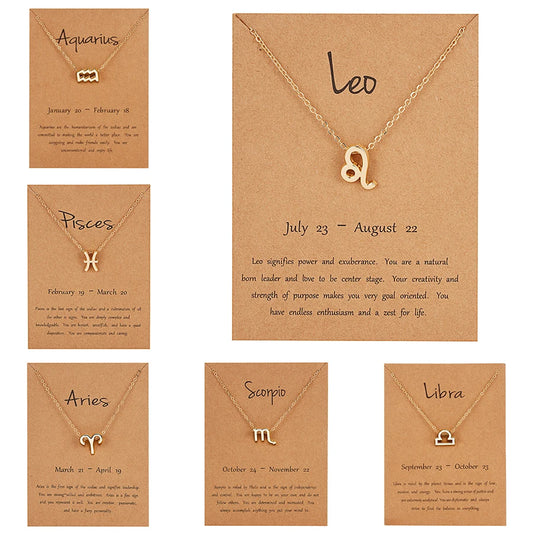 The Celestial Sign — Zodiac Constellation Necklace