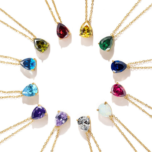 The Birthstone Drop — Zircon Crystal Necklace