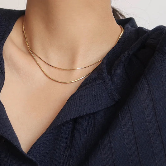 The Silk Chain — Minimalist Gold Choker Necklace