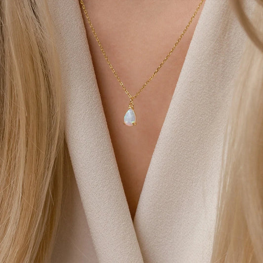 The Birthstone Drop — Zircon Crystal Necklace